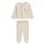 Ensemble bébé gilet et pantalon à pied en velours eden Beige 2 - vertbaudet enfant 