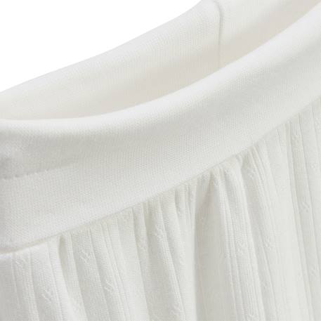 Ensemble bébé gilet et pantalon à pied en pointelle badian Ecru 4 - vertbaudet enfant 
