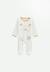 Pyjama bébé en velours ouverture pont mini rêve Ecru 1 - vertbaudet enfant 
