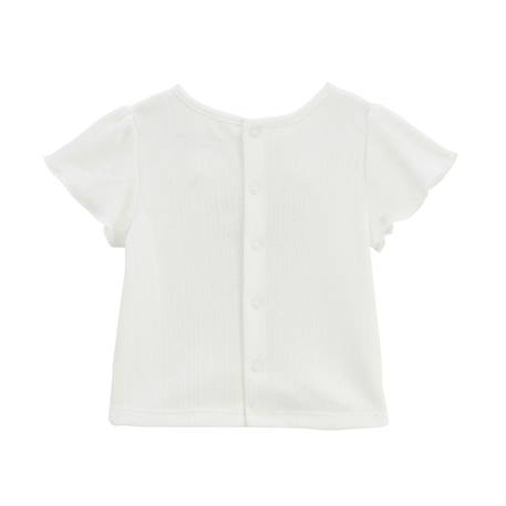 Ensemble bébé t-shirt en pointelle et legging badian Ecru 6 - vertbaudet enfant 