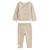 Ensemble bébé gilet et pantalon en tricot mini rêve Beige 2 - vertbaudet enfant 
