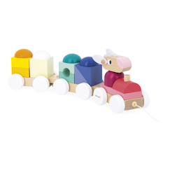 Train en bois à tirer moutons  - vertbaudet enfant