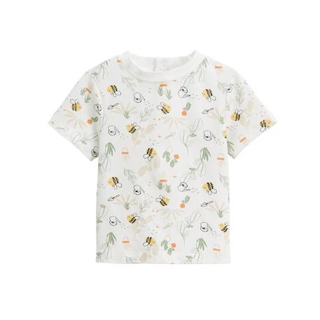 Ensemble salopette bébé en gaze de coton et t-shirt eden Beige 5 - vertbaudet enfant 