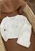 Ensemble bébé gilet et pantalon à pied en pointelle badian Ecru 1 - vertbaudet enfant 