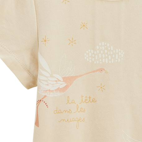 Lot de 2 pyjamas courts enfant 2 pièces poésie d'été Vanille 2 - vertbaudet enfant 
