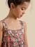 Robe  tissu liberty meadow song Liberty meadow song corail 3 - vertbaudet enfant 