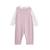 Ensemble salopette bébé en molleton et t-shirt miss chatchatchat Rose 3 - vertbaudet enfant 