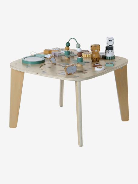 Table d'activités en bois FSC® Rétro Flower+Tanzanie 9 - vertbaudet enfant 