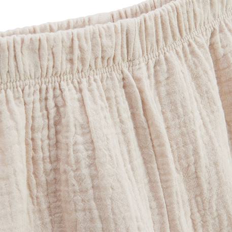 Ensemble bébé t-shirt et pantalon en gaze de coton eden Beige 3 - vertbaudet enfant 