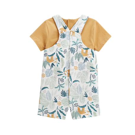Ensemble salopette bébé et t-shirt baroudeur Ecru 3 - vertbaudet enfant 