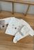 Ensemble bébé gilet et pantalon avec pieds en tricot mini rêve Ecru 1 - vertbaudet enfant 