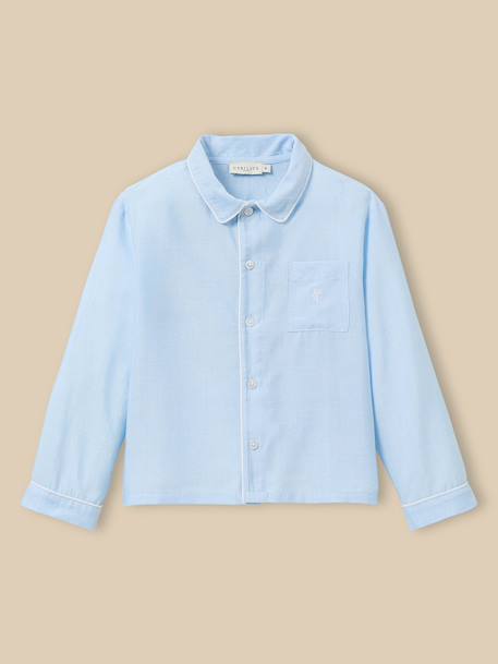 Pyjama uni garçon Bleu clair 3 - vertbaudet enfant 