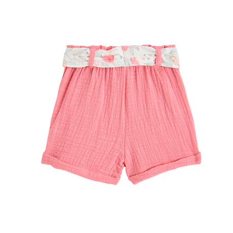 Short enfant en gaze de coton anaelle Rose 3 - vertbaudet enfant 