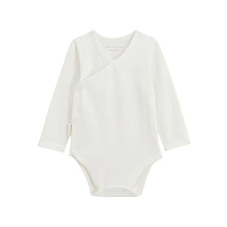 Lot de 5 bodies bébé manches longues ouverture croisée mini rêve Ecru 5 - vertbaudet enfant 