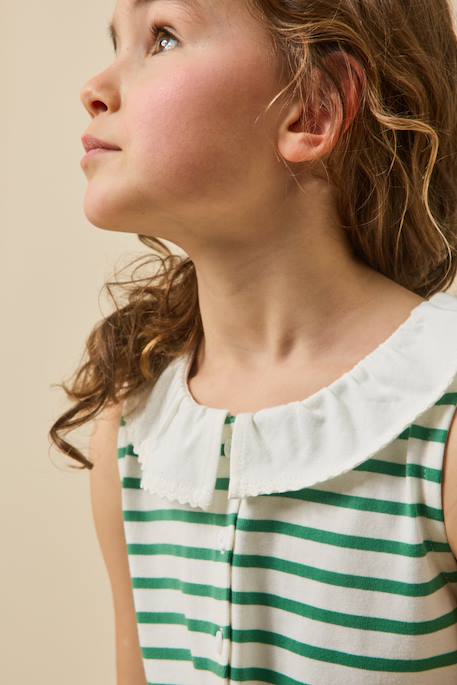 Robe en jersey  - coton biologique Menthe 3 - vertbaudet enfant 