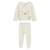 Ensemble bébé gilet et pantalon avec pieds en tricot mini rêve Ecru 2 - vertbaudet enfant 