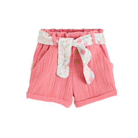 Short enfant en gaze de coton anaelle Rose 2 - vertbaudet enfant 