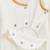 Pyjama bébé en velours ouverture pont mini rêve Ecru 5 - vertbaudet enfant 