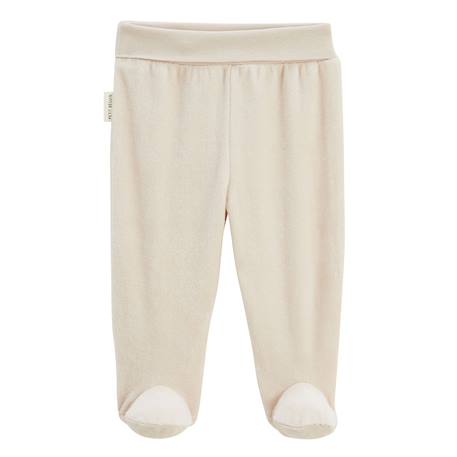 Ensemble bébé gilet et pantalon à pied en velours eden Beige 6 - vertbaudet enfant 