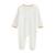 Pyjama bébé en velours ouverture pont mini rêve Ecru 3 - vertbaudet enfant 