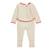 Pyjama bébé à pieds retroussables poésie d'été Vanille 4 - vertbaudet enfant 