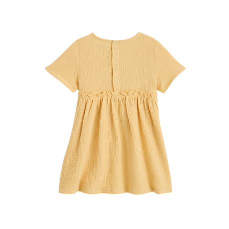 Robe enfant en gaze de coton camila Jaune 3 - vertbaudet enfant 