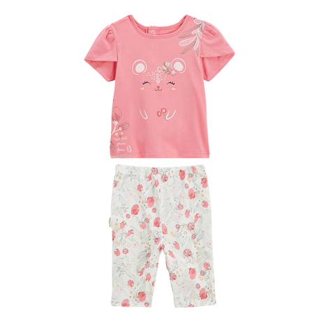 Pyjama court enfant 2 pièces anaelle Rose 2 - vertbaudet enfant 