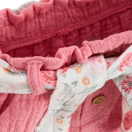 Short enfant en gaze de coton anaelle Rose 4 - vertbaudet enfant 