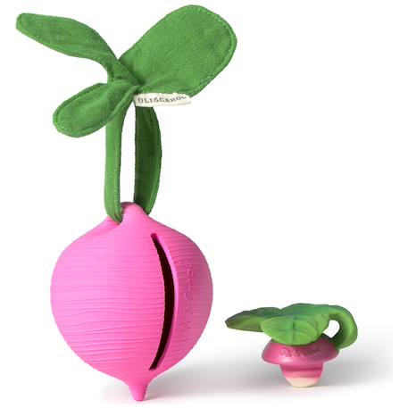 Range sucette ramona le radis Rose, vert 2 - vertbaudet enfant 