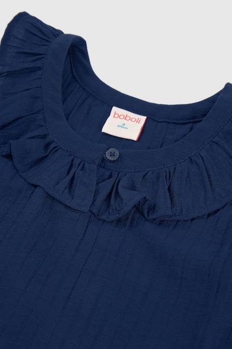 Blouse coton Bleu 3 - vertbaudet enfant 
