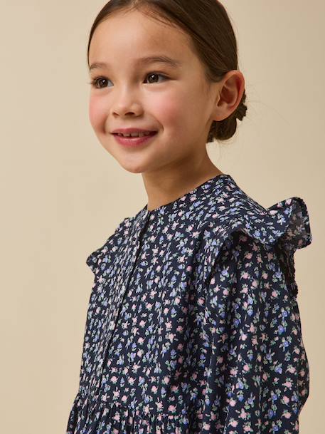 Robe imprimée Imprimé  mini roses 3 - vertbaudet enfant 