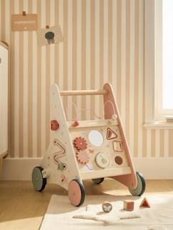 Jouet-Chariot de marche avec freins en bois FSC®
