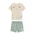 Ensemble bébé t-shirt et short en gaze de coton mini rêve Beige 2 - vertbaudet enfant 