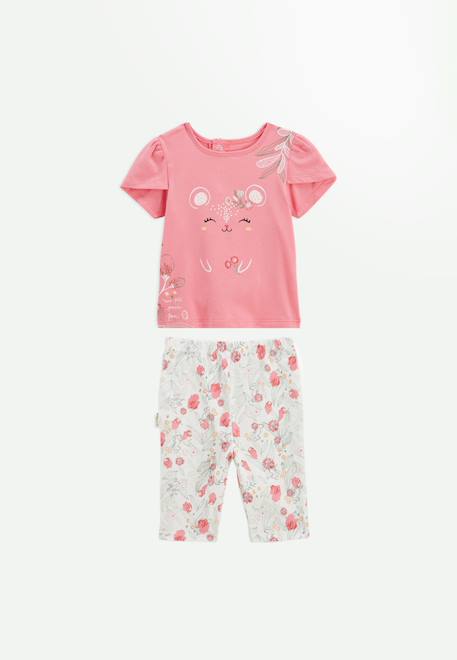 Pyjama court enfant 2 pièces anaelle Rose 1 - vertbaudet enfant 