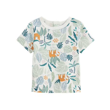 Ensemble salopette bébé en gaze de coton et t-shirt baroudeur Marron 5 - vertbaudet enfant 