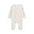 Pyjama bébé en velours ouverture pont badian Ecru 3 - vertbaudet enfant 