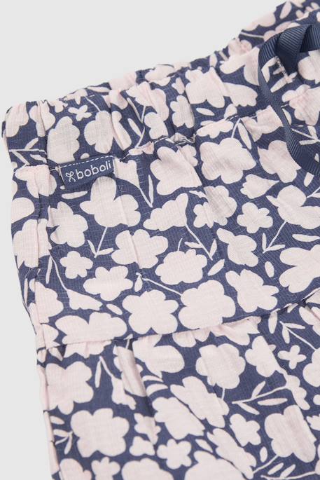 Jupe-culotte imprimée fleurs Multicolore 3 - vertbaudet enfant 