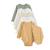 Lot de 5 bodies bébé manches longues ouverture croisée mini rêve Ecru 3 - vertbaudet enfant 