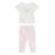 Ensemble bébé t-shirt en pointelle et legging badian Ecru 2 - vertbaudet enfant 