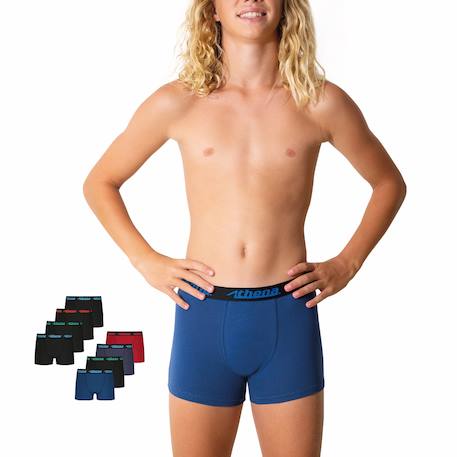 Lot de 8 boxers garçon my petit prix Noir-marine-gris-bleu+Noir-noir-noir-noir-noir-bleu-bleu-rouge 7 - vertbaudet enfant 