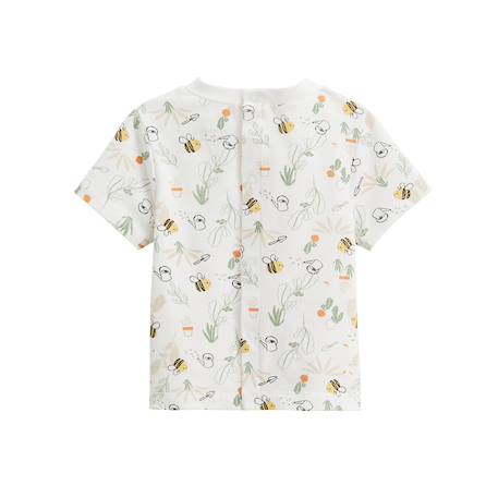 Ensemble salopette bébé en gaze de coton et t-shirt eden Beige 6 - vertbaudet enfant 