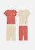 Lot de 2 pyjamas courts enfant 2 pièces poésie d'été Vanille 1 - vertbaudet enfant 