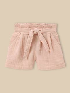 -Short fille en gaze de coton - collection junior