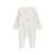Pyjama bébé en velours ouverture pont badian Ecru 2 - vertbaudet enfant 