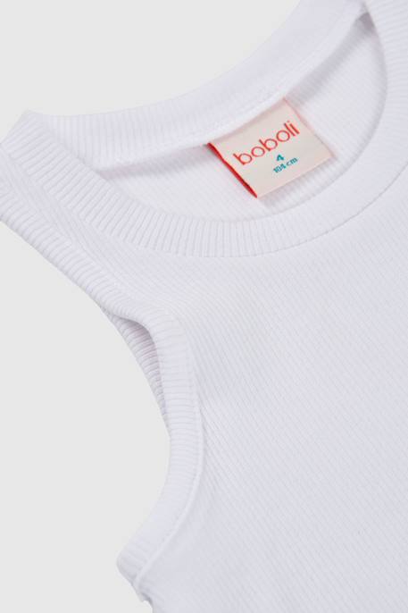 Top  basique Blanc 3 - vertbaudet enfant 