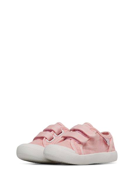Baskets en tissu avec fermeture scratch summer vl. Rose- 5 - vertbaudet enfant 
