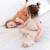 Gigoteuse jambes séparables été  - tog 0.5 gaze douce d'été Ficelle+Glacier+Rosa 4 - vertbaudet enfant 