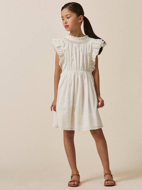 Robe valentine fille - collection fêtes et mariages Ecru 5 - vertbaudet enfant 