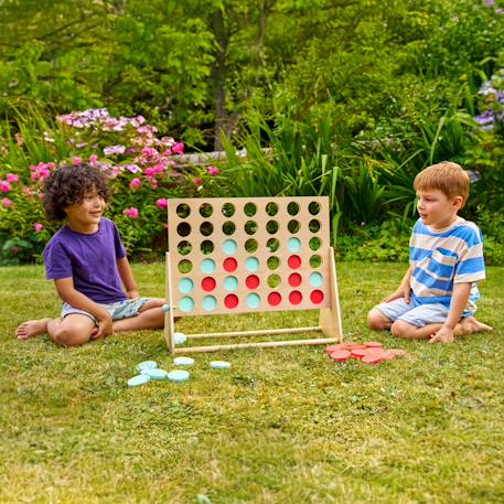 Puissance 4 géant  bois fsc® Multi couleur 2 - vertbaudet enfant 