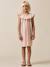 Robe fille clotilde lin et coton - collection fêtes et mariages Rose 5 - vertbaudet enfant 
